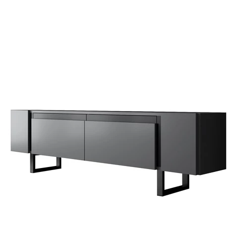 TV szekrény Yildiz - Anthracite, Black