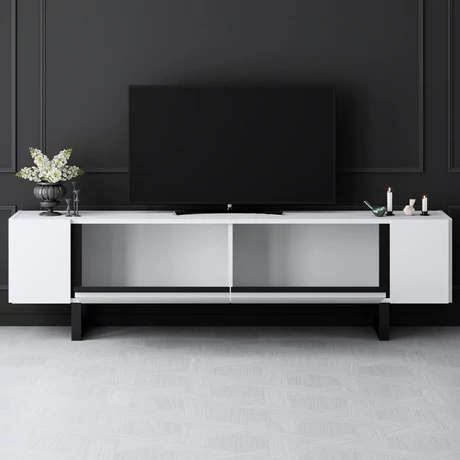 TV szekrény Yildiz - White, Black