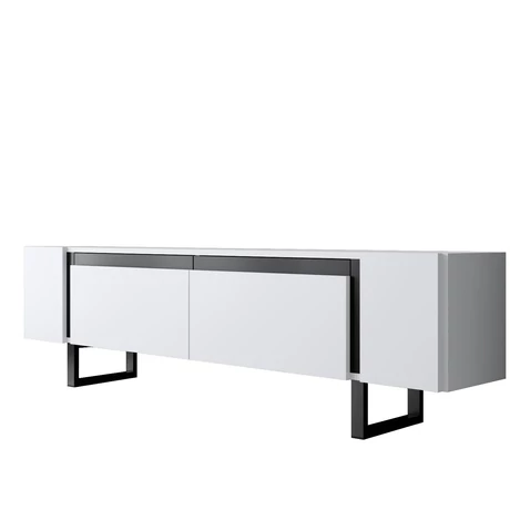 TV szekrény Yildiz - White, Black