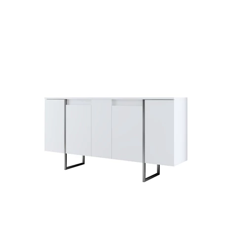 Konzolasztal Luxe - White, Silver