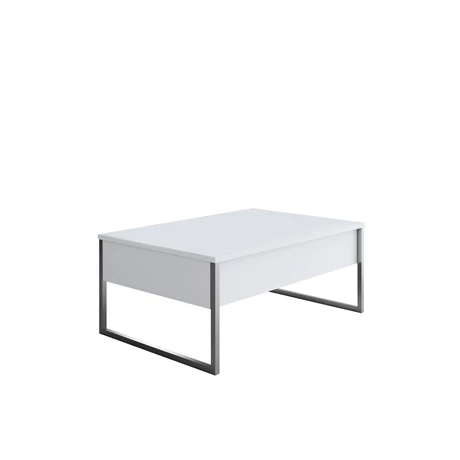 Dohányzóasztal Luxe - White, Silver