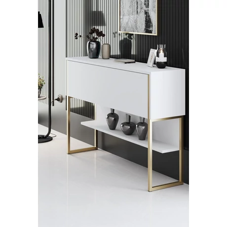 Komód Luxe - Gold, White