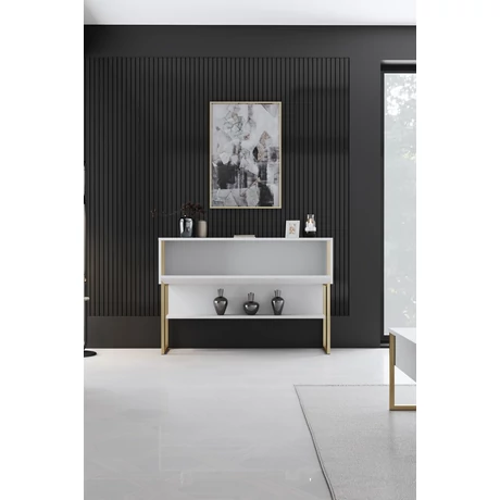 Komód Luxe - Gold, White