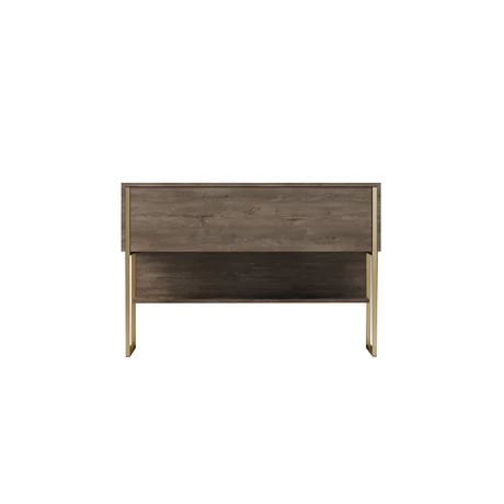 Komód Luxe - Gold, Walnut