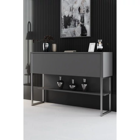 Komód Luxe - Silver, Anthracite