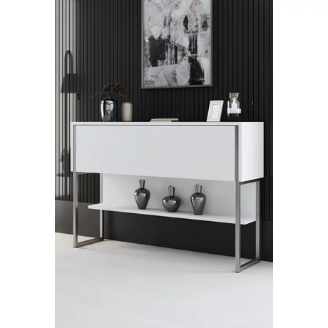 Komód Luxe - Silver, White