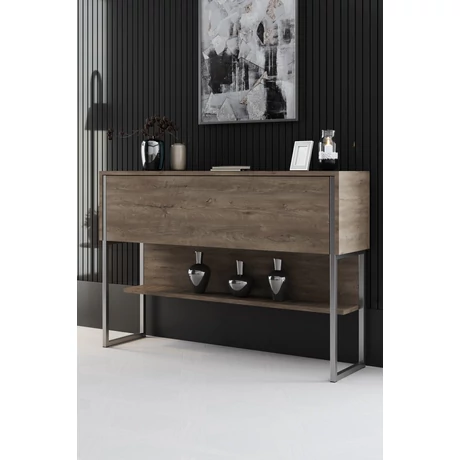 Komód Luxe - Silver, Walnut