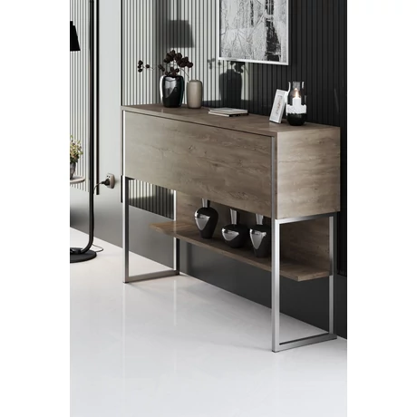 Komód Luxe - Silver, Walnut