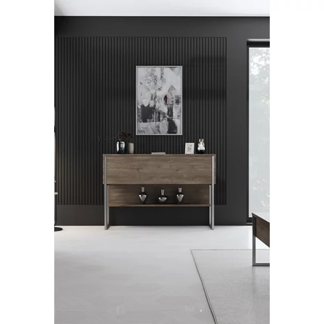 Komód Luxe - Silver, Walnut