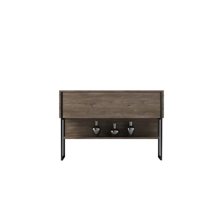 Komód Luxe - Black, Walnut