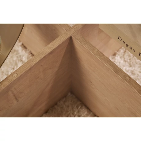 Dohányzóasztal Aeris - Sapphire Oak, Transparent