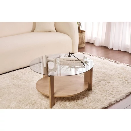 Dohányzóasztal Clara - Sapphire Oak, Fume