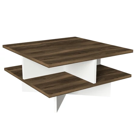 Dohányzóasztal Hamton - Walnut, White