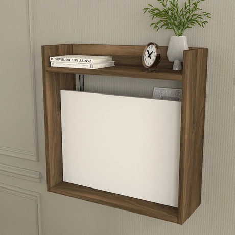 Íróasztal Laptop - White, Walnut