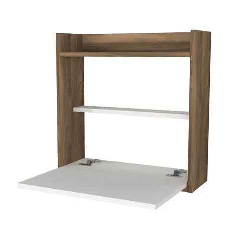 Íróasztal Laptop - White, Walnut