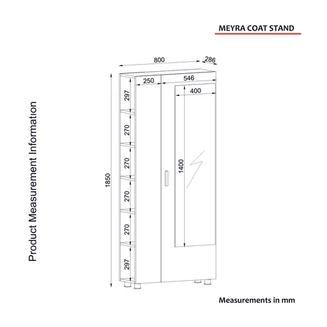 Előszobafal Meyra - White