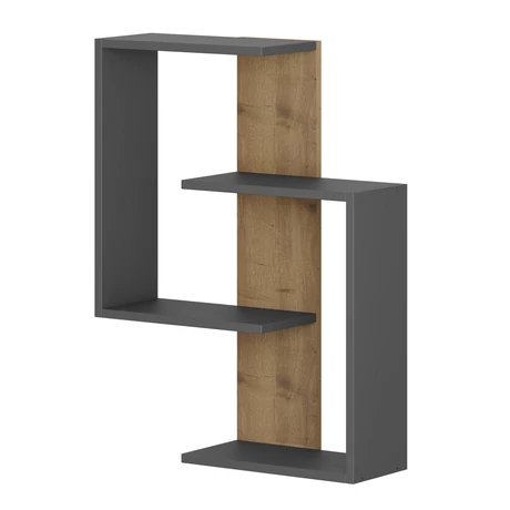 Fali polc Paranoid - Anthracite, Dark Oak