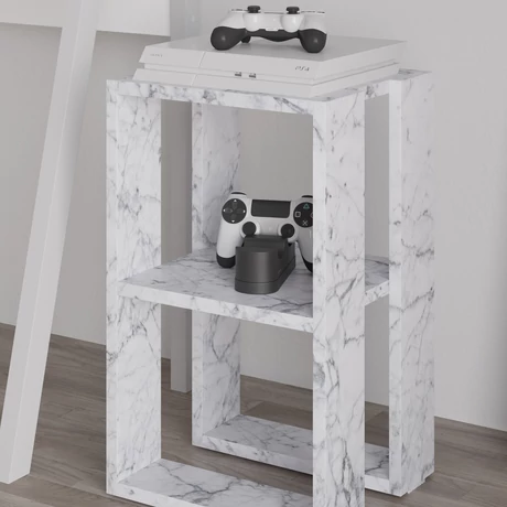Éjjeliszekrény Lonie - Carrara Marble