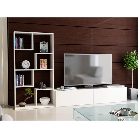 TV szekrény Bare - White