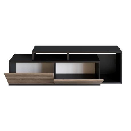 TV szekrény Nexera - Black, Walnut