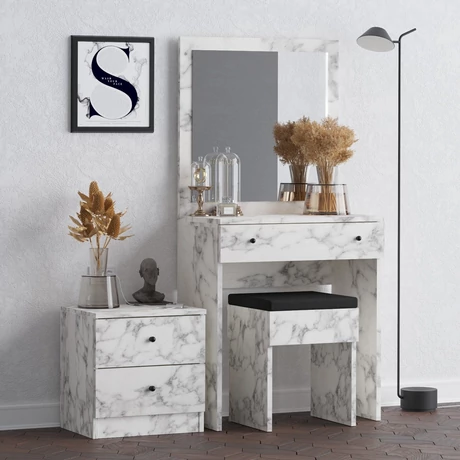 Fésülködő asztal Nice - Carrara Marble