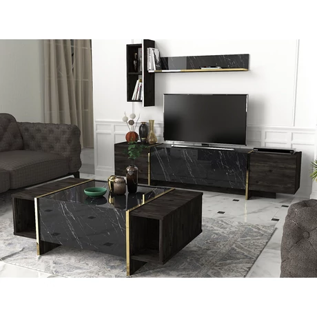 Dohányzóasztal Veyron - Black, Gold