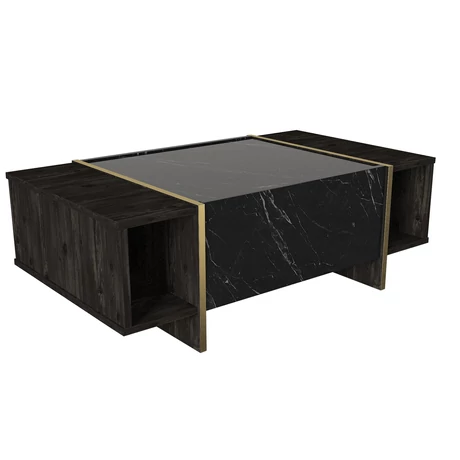 Dohányzóasztal Veyron - Black, Gold