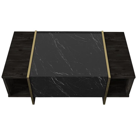 Dohányzóasztal Veyron - Black, Gold