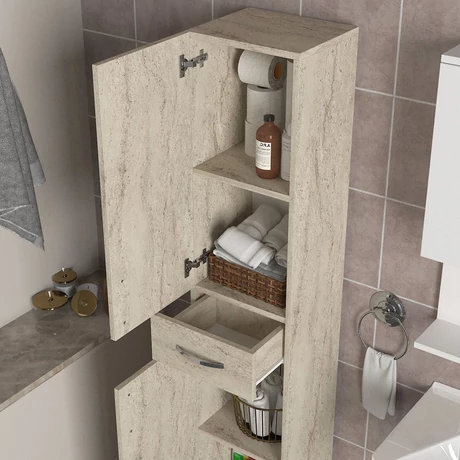 Fürdőszoba szekrény Selin 2 Doors 1 Drawer