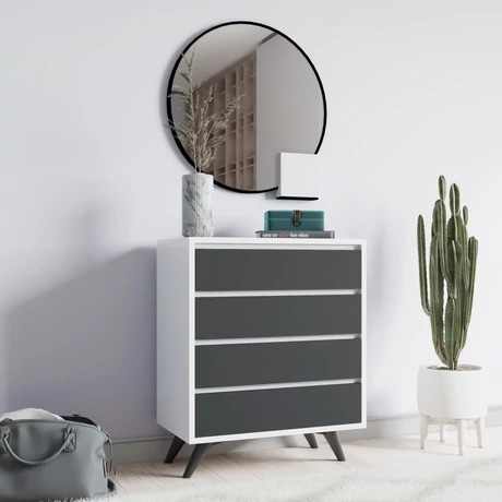 Komód Suvera - White, Anthracite