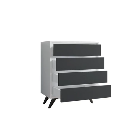 Komód Suvera - White, Anthracite