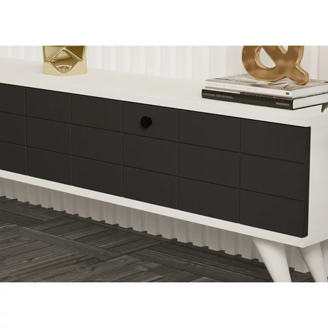 TV szekrény Alberi - Anthracite, White