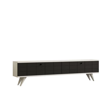 TV szekrény Alberi - Anthracite, White