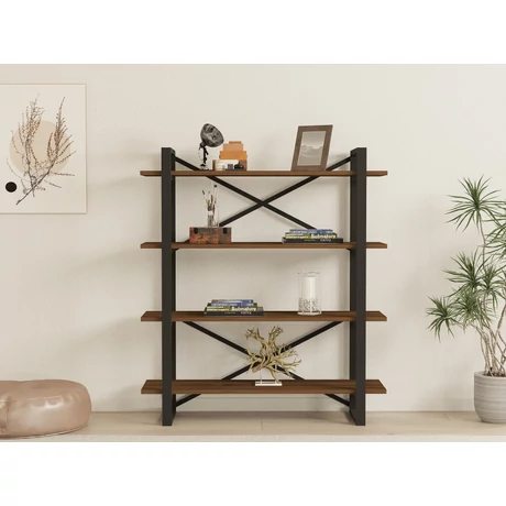 könyvespolc Makro - Walnut