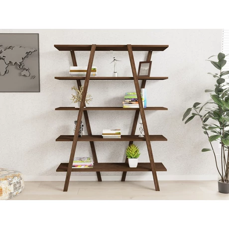 könyvespolc Perla - Walnut