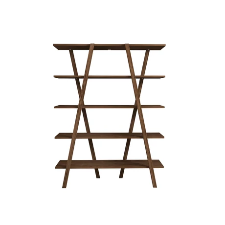 könyvespolc Perla - Walnut