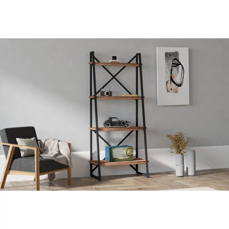 könyvespolc Alaro - Walnut