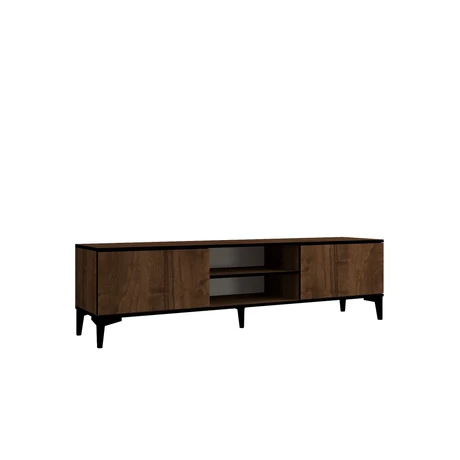 TV szekrény Erem - Walnut, Black