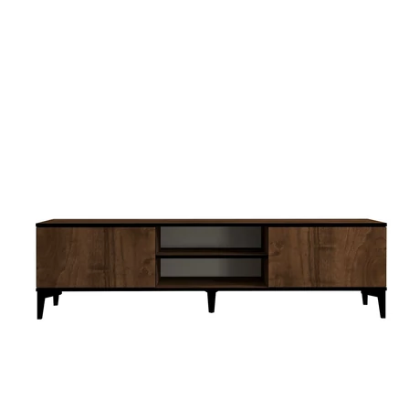 TV szekrény Erem - Walnut, Black