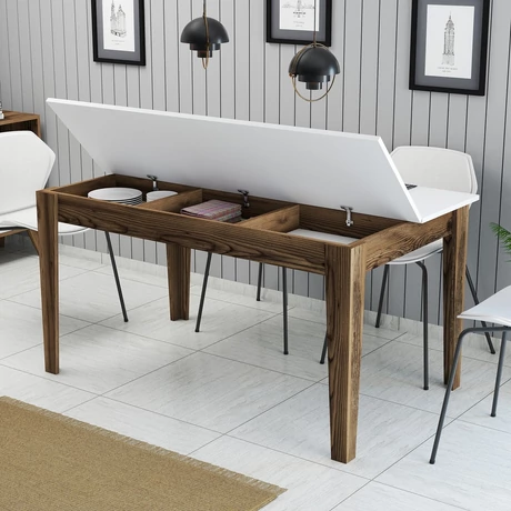 Étkező asztal Milan 514 - Walnut, White