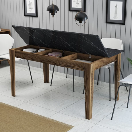 Étkező asztal Milan 518 - Walnut, Black