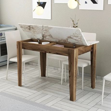 Étkező asztal Kiev 506 - Walnut, White