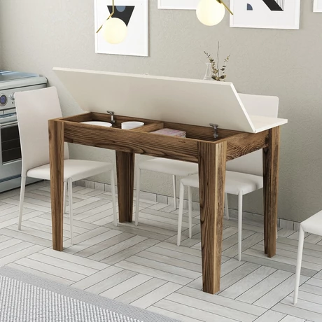 Étkező asztal Kiev 508 - Walnut, Cream