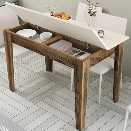Étkező asztal Kiev 508 - Walnut, Cream