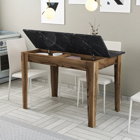 Étkező asztal Kiev 509 - Walnut, Black