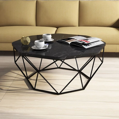 Dohányzóasztal Diamond - Black Marble