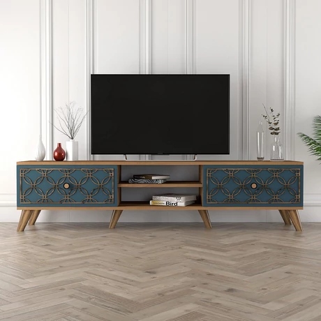 TV szekrény Class - Walnut, Chalcedony