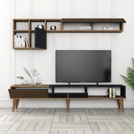 TV szekrény Milan TV - Diós, Antracit