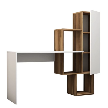 Íróasztal Açelya - Walnut, White