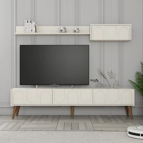 TV szekrény Lyon 2 - Krém, Diós